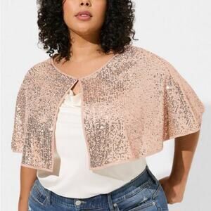 Torrid Champagne Sequined Bolero